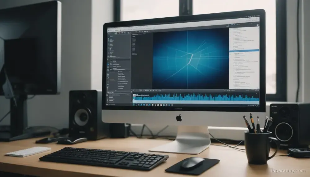 Ilustración generada con IA sobre: Adobe introduce editor de Photoshop asistido por IA con interfaz en lenguaje natural