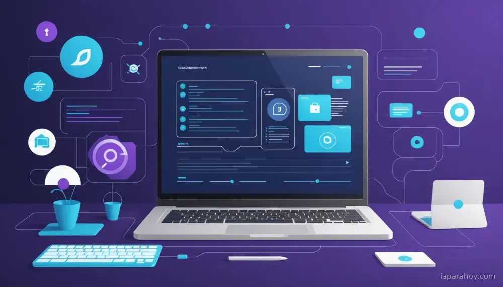 Ilustración generada con IA sobre: El desarrollo acelerado de micro-apps impulsadas por IA requiere nuevas formas de distribución