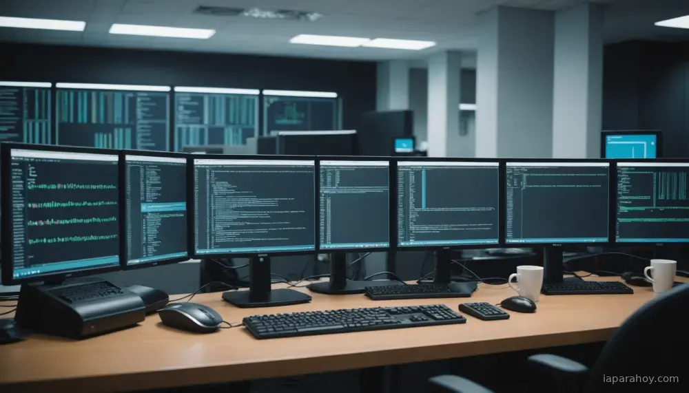 Ilustración generada con IA sobre: IA escribió 1M líneas de código que refinó automáticamente en software confiable en producción