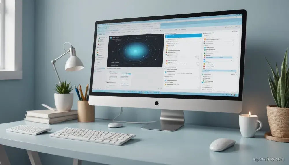 Ilustración generada con IA sobre: Agentes de IA hacen viable crear interfaces gráficas nativas en lugar de herramientas de terminal