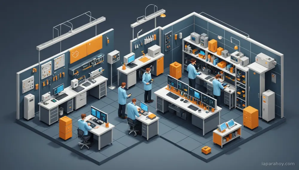 Ilustración generada con IA sobre: Computación termrodinámica podría reducir el consumo energético de generadores de imágenes en mil millones de…