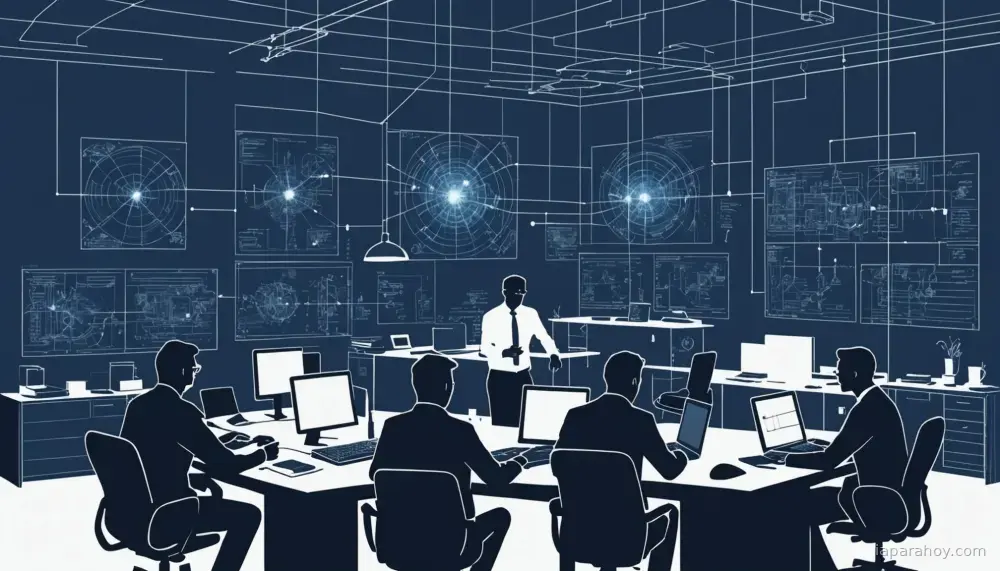 Ilustración generada con IA sobre: UE obliga a Google a abrir datos de búsqueda y Android a competidores de IA