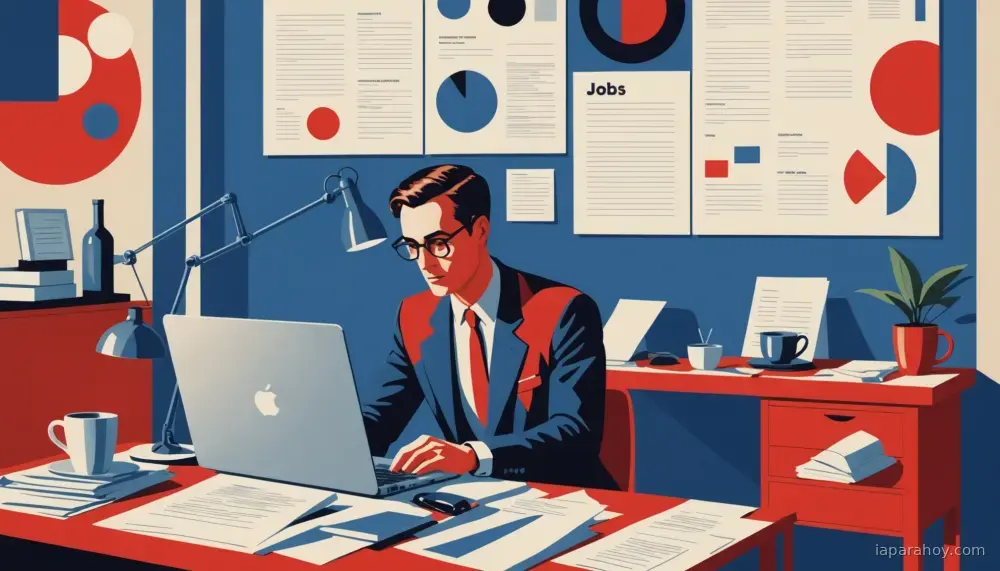 Ilustración generada con IA sobre: Autopilot-Jobhunt: herramienta de código abierto que automatiza la búsqueda de empleo con IA