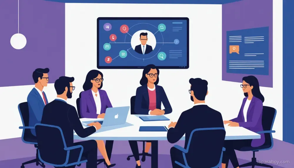 Ilustración generada con IA sobre: Microsoft añade control de bots no autorizados en reuniones de Teams