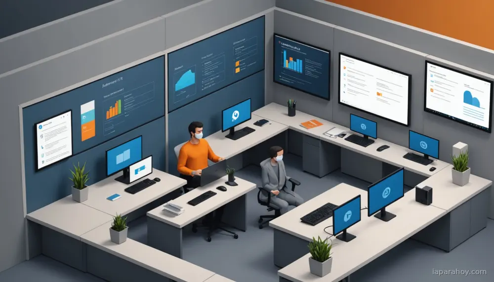 Ilustración generada con IA sobre: Microsoft permite a administradores desinstalar Copilot con restricciones estrictas
