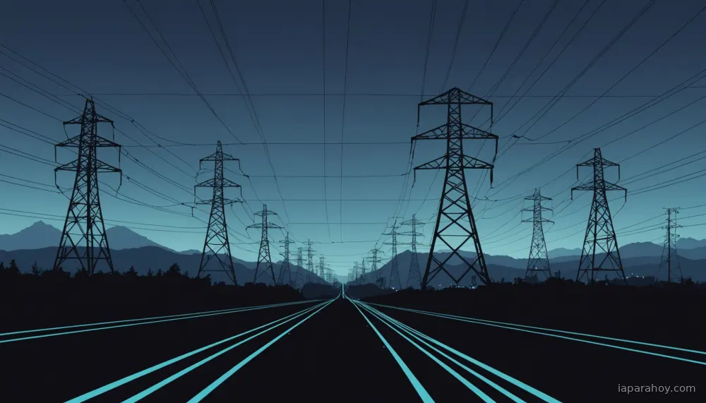Ilustración generada con IA sobre: Reino Unido enfrenta cuello de botella de 140 datacenters con demanda de 50 GW