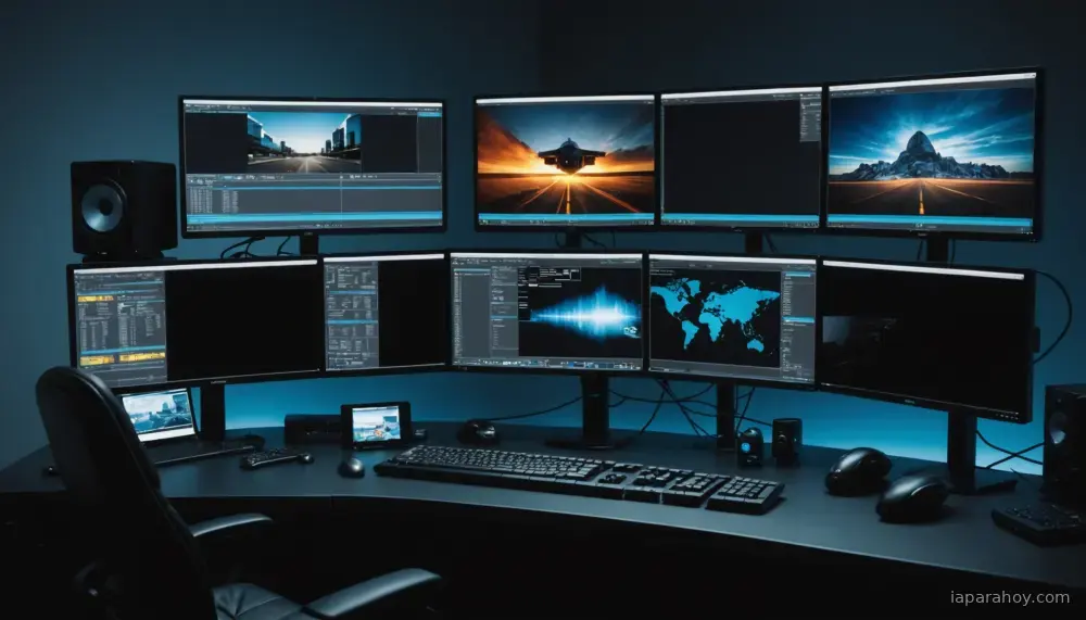 Ilustración generada con IA sobre: Adobe integra generación de vídeo y audio con IA en la línea de tiempo de Premiere y After Effects