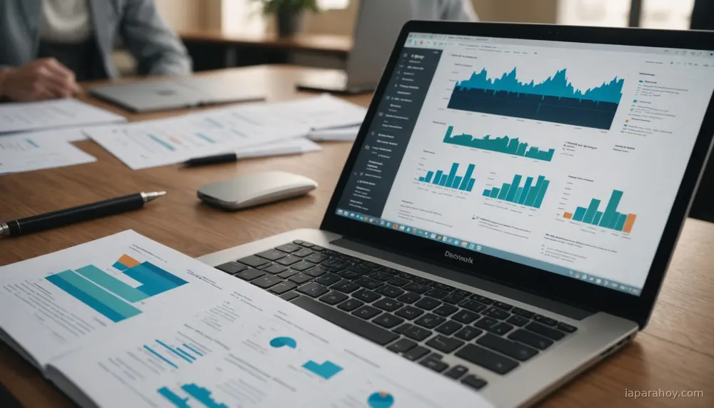 Ilustración generada con IA sobre: Adobe integra generación de presentaciones y podcasts desde PDFs con IA