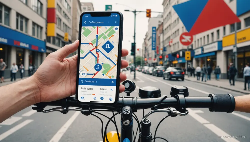 Ilustración generada con IA sobre: Google integra Gemini en navegación a pie y bicicleta en Google Maps