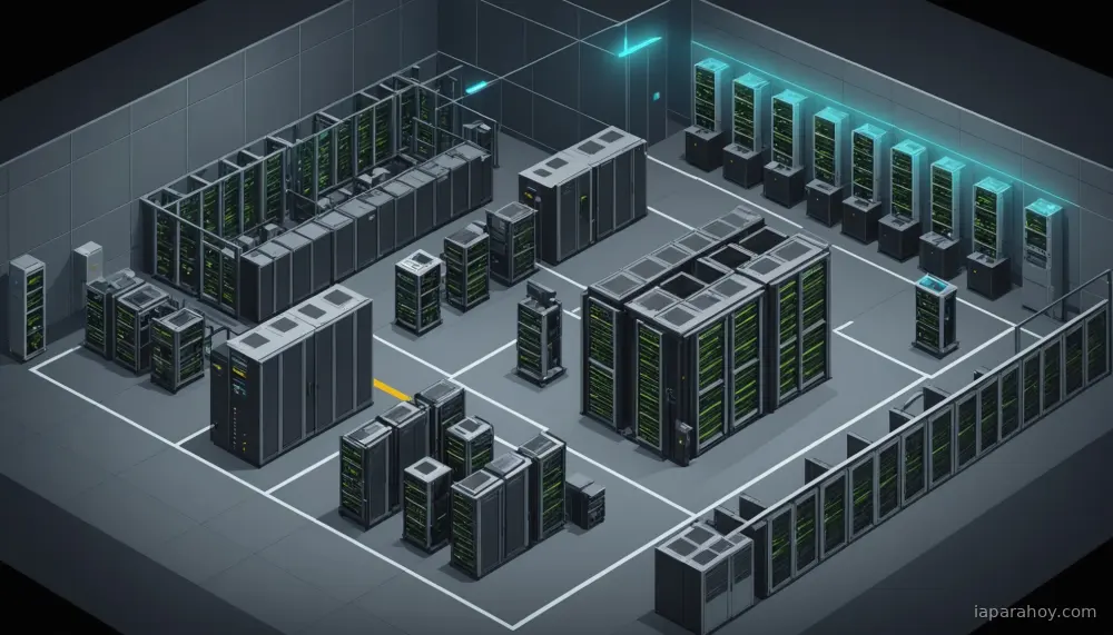 Ilustración generada con IA sobre: Microsoft despliega Maia 200, su primer chip de IA en producción