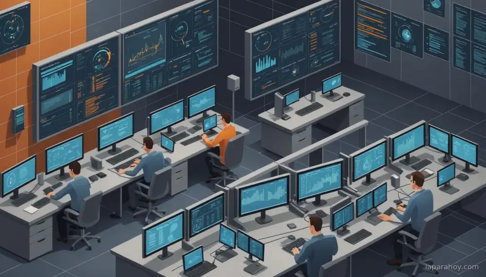 Ilustración generada con IA sobre: OpenAI publica reflexión sobre ciberseguridad e IA en 'The Defender's Window'