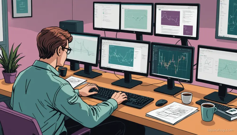 Ilustración generada con IA sobre: Dieciséis agentes Claude construyen un compilador C funcional con supervisión humana intensiva