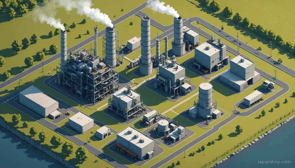 Ilustración generada con IA sobre: Centros de datos multiplican por 25 la demanda de gas en EE.UU. en dos años