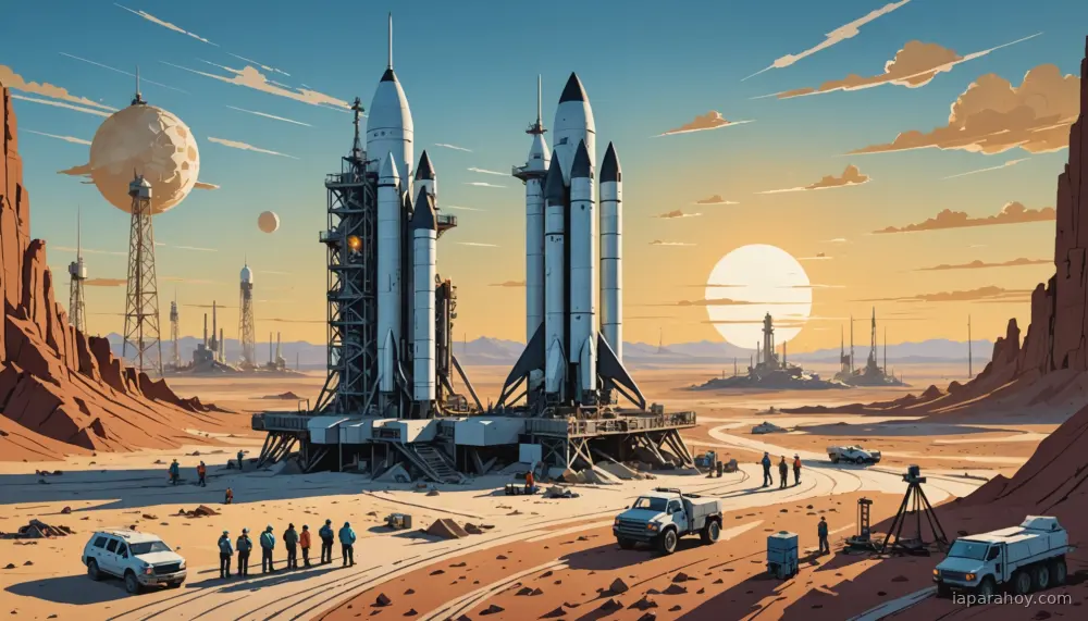 Ilustración generada con IA sobre: SpaceX adquiere xAI: fusión de cohetes, satélites e inteligencia artificial