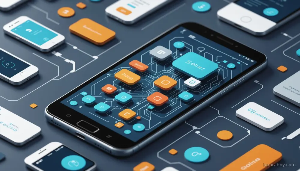 Ilustración generada con IA sobre: Apple descarta dispositivos especializados en IA y apuesta por el iPhone como centro de gravedad