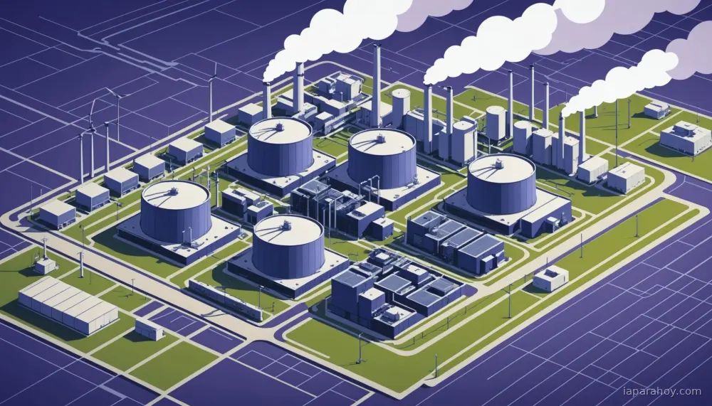 Ilustración generada con IA sobre: Senadores estadounidenses exigen divulgación obligatoria del consumo energético de centros de datos