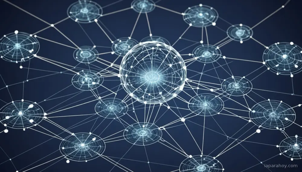 Ilustración generada con IA sobre: OpenAI sigue liderando en IA empresarial, pero Anthropic crece rápidamente