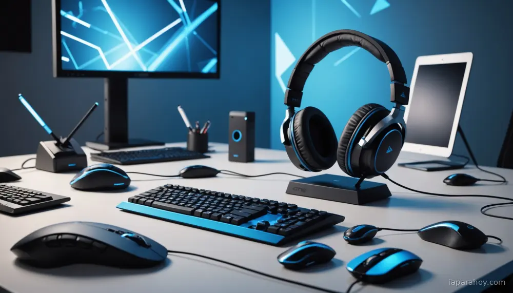 Ilustración generada con IA sobre: Razer presenta productos IA para gaming: avatar entrenador y auriculares con visión en tiempo real