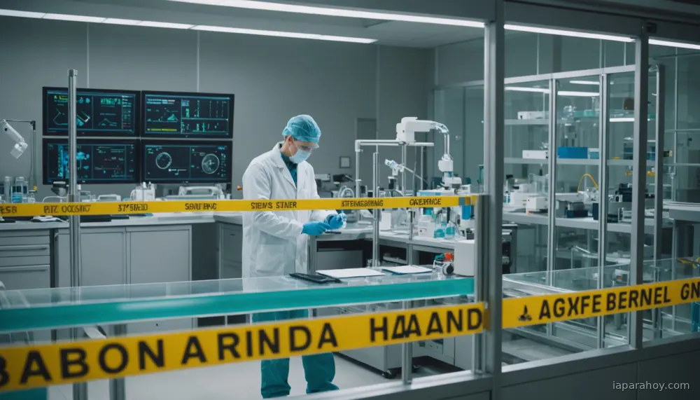 Ilustración generada con IA sobre: Bill Gates advierte sobre riesgos de bioterrorismo con IA en su carta anual 2026