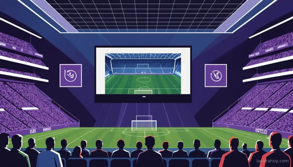 Ilustración generada con IA sobre: Samsung integra IA en TVs 2026 con modo automático para ver fútbol en casa