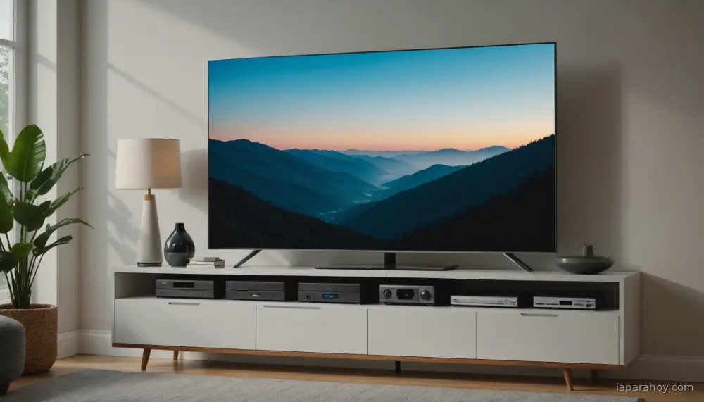 Ilustración generada con IA sobre: TCL X11 2026: televisor SQD-Mini LED con calibración automática de Gemini