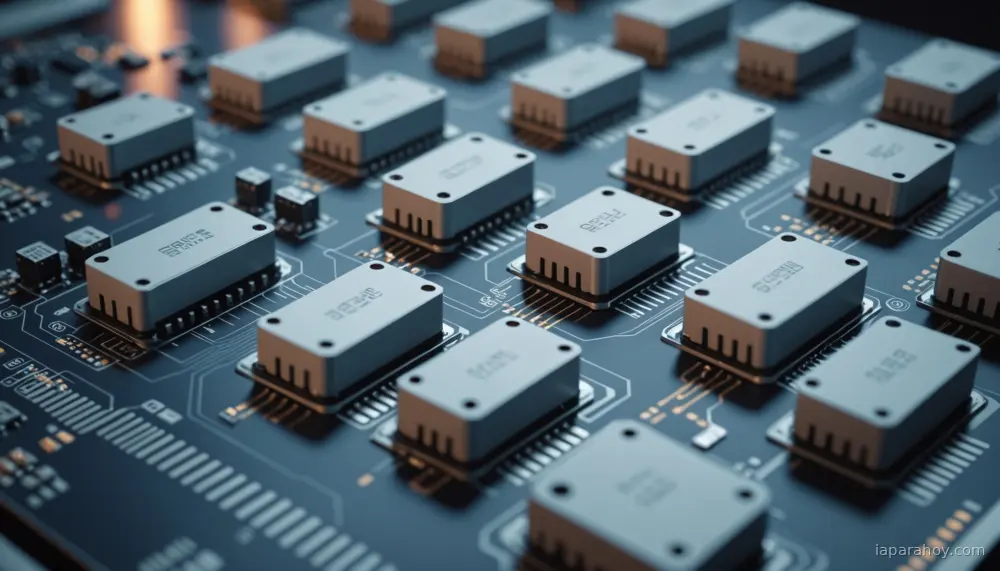 Ilustración generada con IA sobre: Recortes de producción móvil en China por disparo de precios de memoria RAM