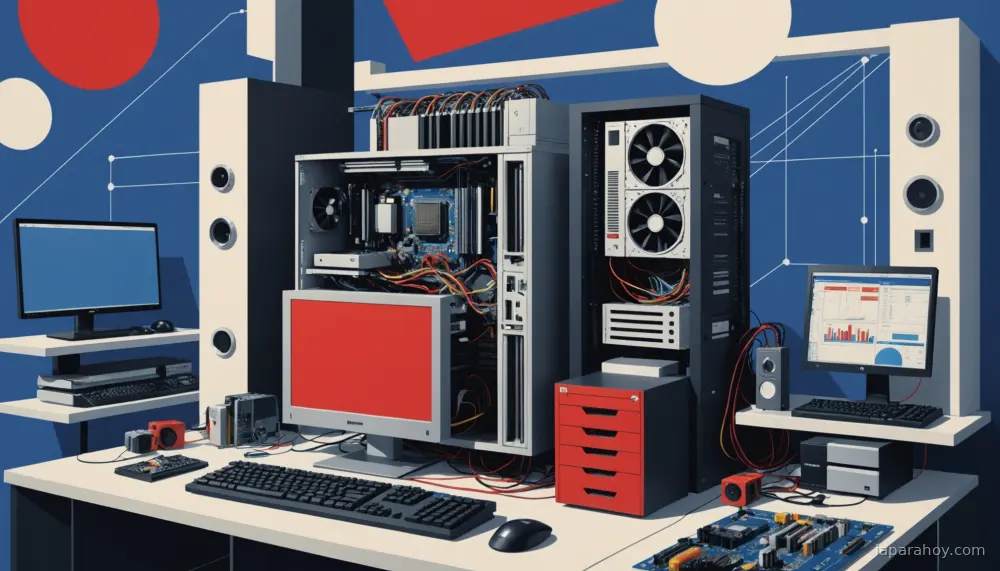 Ilustración generada con IA sobre: AMD integra un asistente de IA de 6 GB en sus drivers, generando rechazo entre usuarios