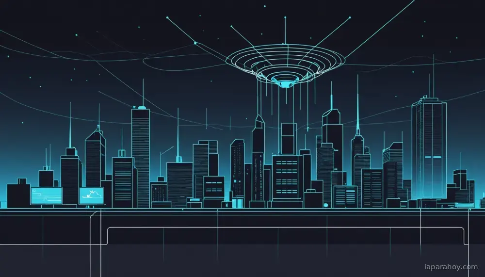 Ilustración generada con IA sobre: Lockheed Martin demuestra detección de drones con 5G e IA en prueba de concepto