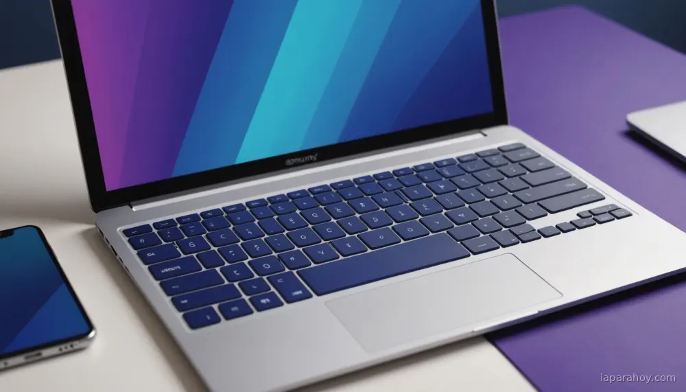 Ilustración generada con IA sobre: Apple lanza MacBook Pro con procesadores M5 Pro y M5 Max mejorados
