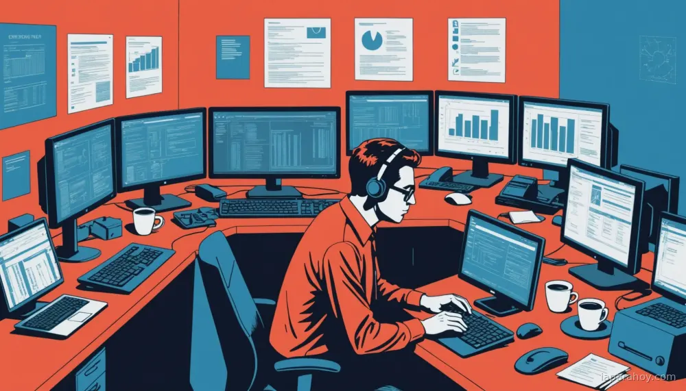 Ilustración generada con IA sobre: La IA acelera el descubrimiento de vulnerabilidades, desbordando programas de recompensa de seguridad