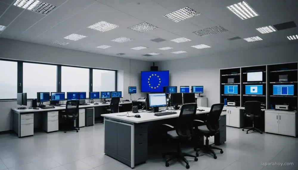 Ilustración generada con IA sobre: ChatGPT designado como plataforma de gran tamaño bajo la Ley de Servicios Digitales de la UE