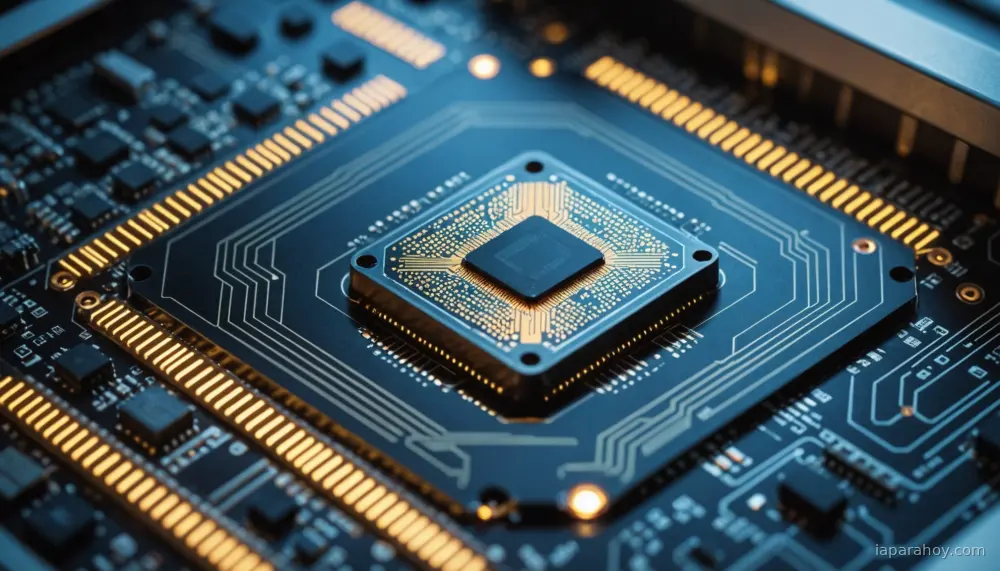 Ilustración generada con IA sobre: Nvidia presenta Vera Rubin en CES 2026 con producción masiva de chips de IA