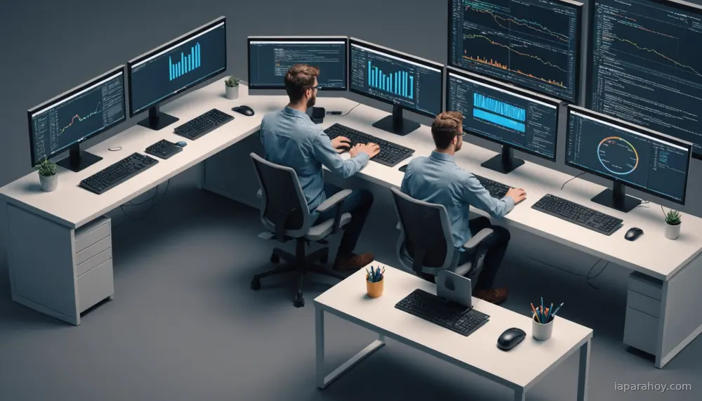 Ilustración generada con IA sobre: El auge del "vibe coding": cómo la IA cambió la programación en 2025