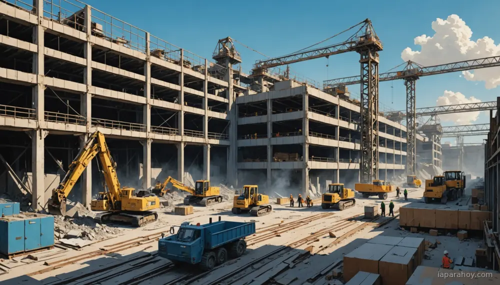 Ilustración generada con IA sobre: ACS se posiciona como constructora líder de centros de datos para IA en EE.UU.