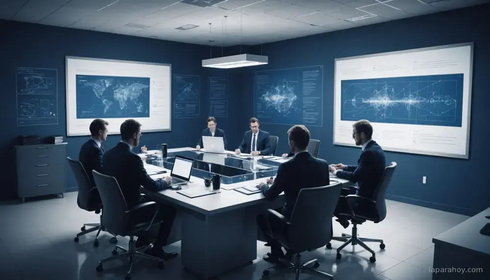 Ilustración generada con IA sobre: Demis Hassabis propone un organismo regulador de modelos de IA avanzados liderado por EE.UU.