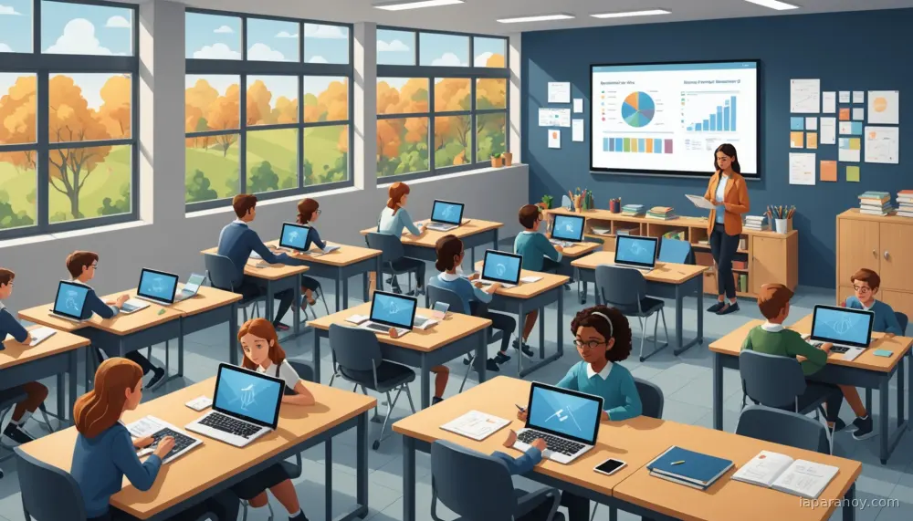 Ilustración generada con IA sobre: Google presenta LearnLM, modelo de IA educativo con enfoque socrático para aulas
