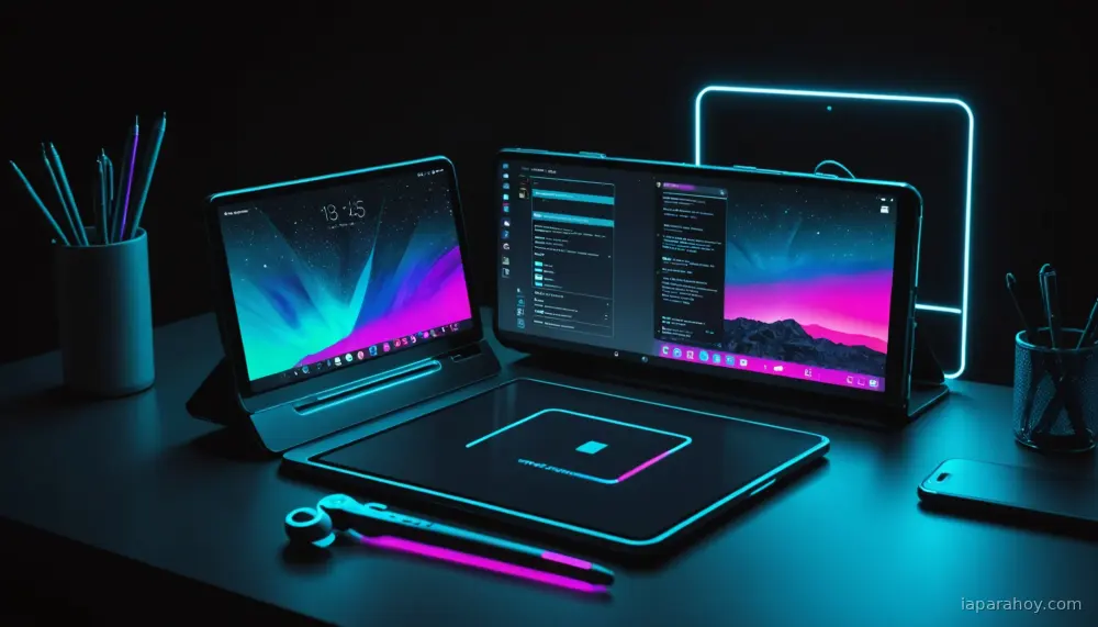Ilustración generada con IA sobre: Motorola presenta el Razr Fold y la plataforma IA Qira en CES 2026