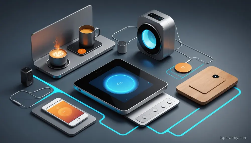 Ilustración generada con IA sobre: Samsung presenta ecosistema de hogar conectado con IA en el CES 2026