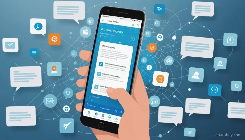 Ilustración generada con IA sobre: Comisión Europea amenaza a Meta con medidas por bloquear IA rivales en WhatsApp