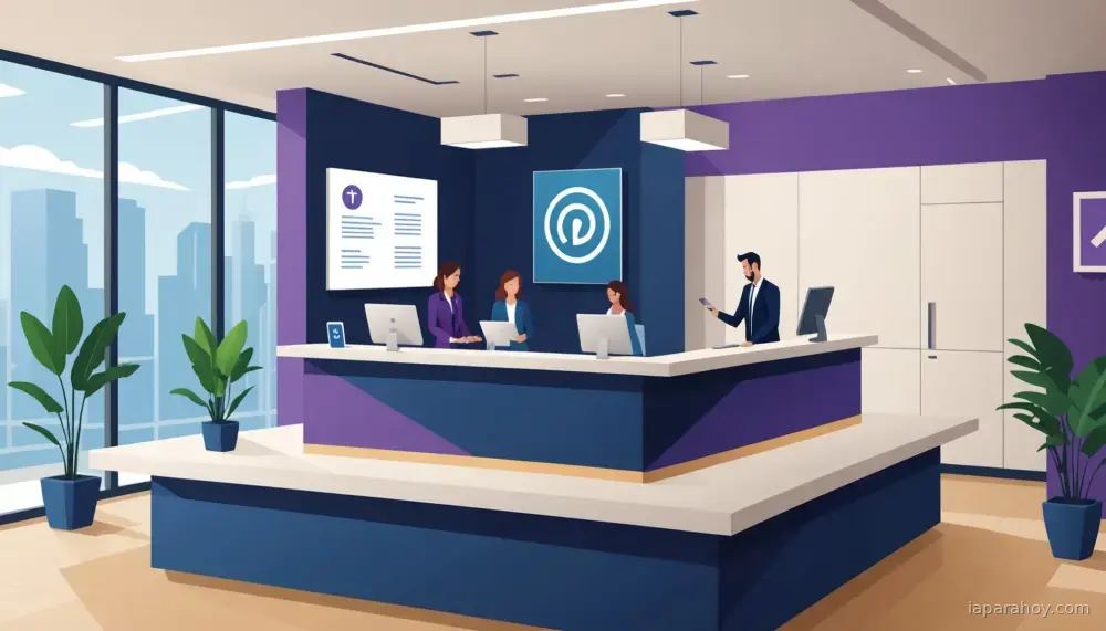 Ilustración generada con IA sobre: Barcelona impulsa innovación turística con IA en gestión hotelera y recepción