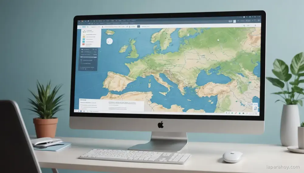 Ilustración generada con IA sobre: Google integra generador de imágenes en Google Earth permitiendo crear falsas imágenes satelitales