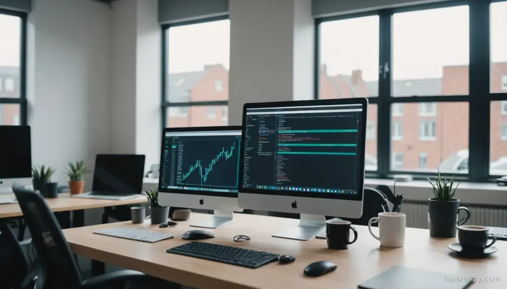 Ilustración generada con IA sobre: Vibe coding y IA agéntica impulsan la digitalización de pymes en España