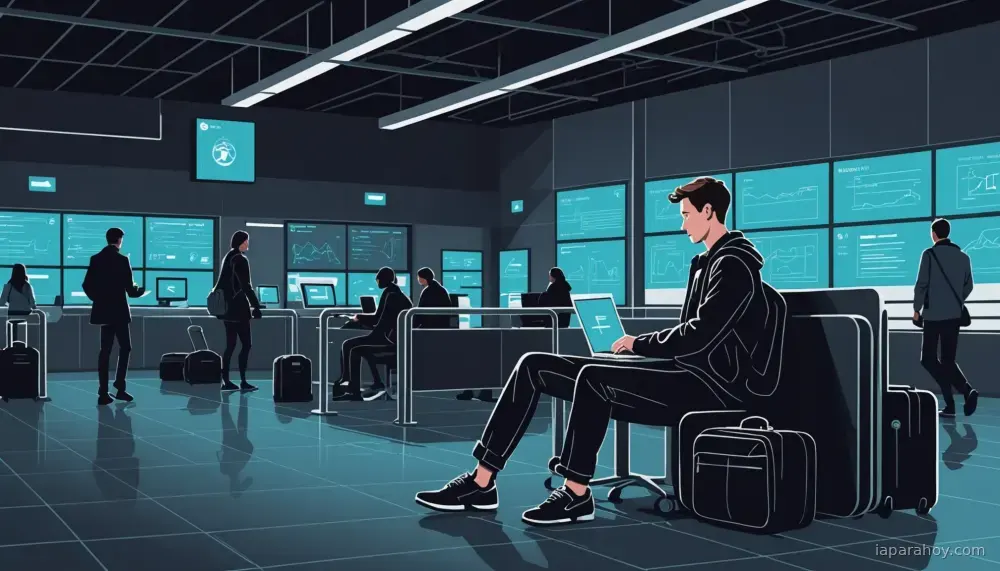 Ilustración generada con IA sobre: Omio utiliza OpenAI para potenciar experiencias conversacionales de viajes