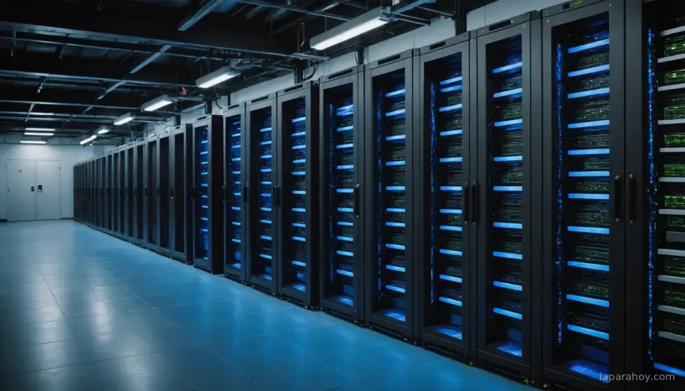 Ilustración generada con IA sobre: AWS incorpora chips de Qualcomm para inferencia de IA en su infraestructura de nube