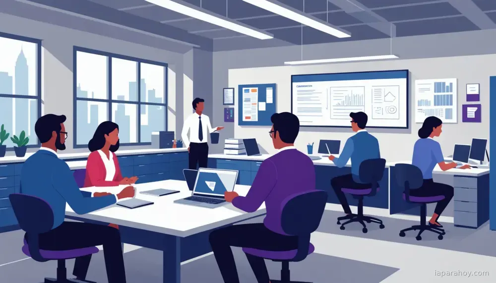 Ilustración generada con IA sobre: OpenAI lanza tres cursos de su Academia para aplicar IA en el trabajo