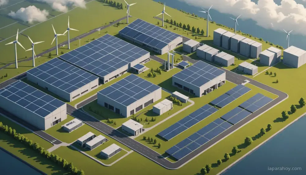 Ilustración generada con IA sobre: Massachusetts exige energía limpia a nuevos centros de datos de más de 25 MW