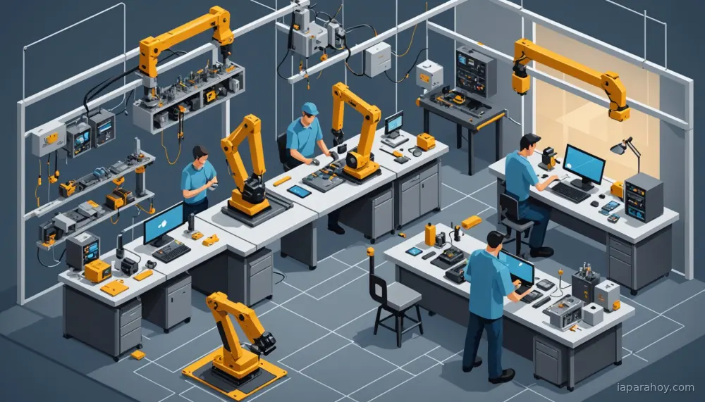 Ilustración generada con IA sobre: Skild AI presenta S1, modelo robótico que aprende tareas nuevas con un solo vídeo