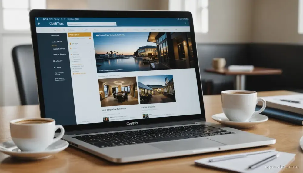 Ilustración generada con IA sobre: Google añade reserva de hoteles y seguimiento de vuelos a AI Mode en Search