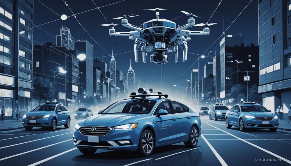 Ilustración generada con IA sobre: NVIDIA consolida su pila tecnológica como base de la mayoría de programas de robotaxis