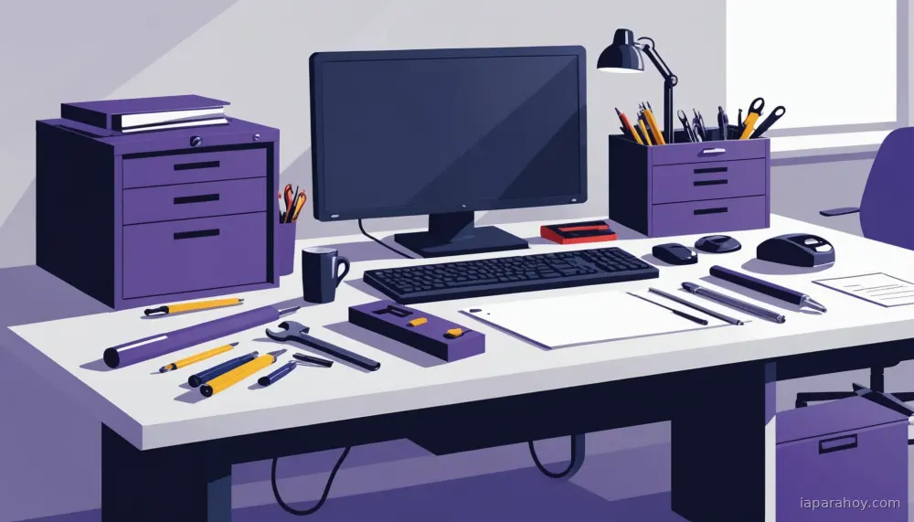 Ilustración generada con IA sobre: Anthropic publica un simulador de escenarios económicos sobre el impacto de la IA en el empleo